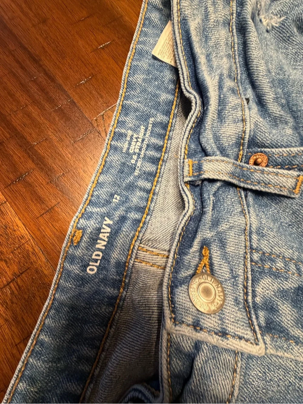 Old Navy Light Blue Distressed Boyfriend Jeans